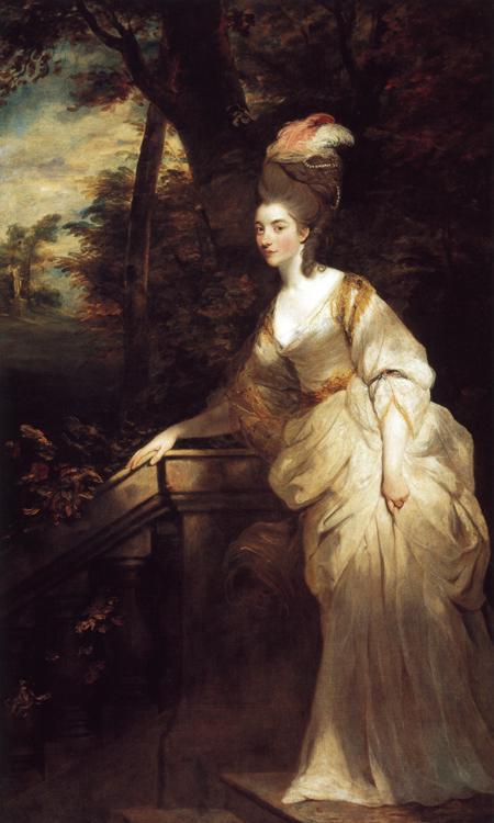 Painting of Georgiana by Sir Joshua Reynolds, 1775-76